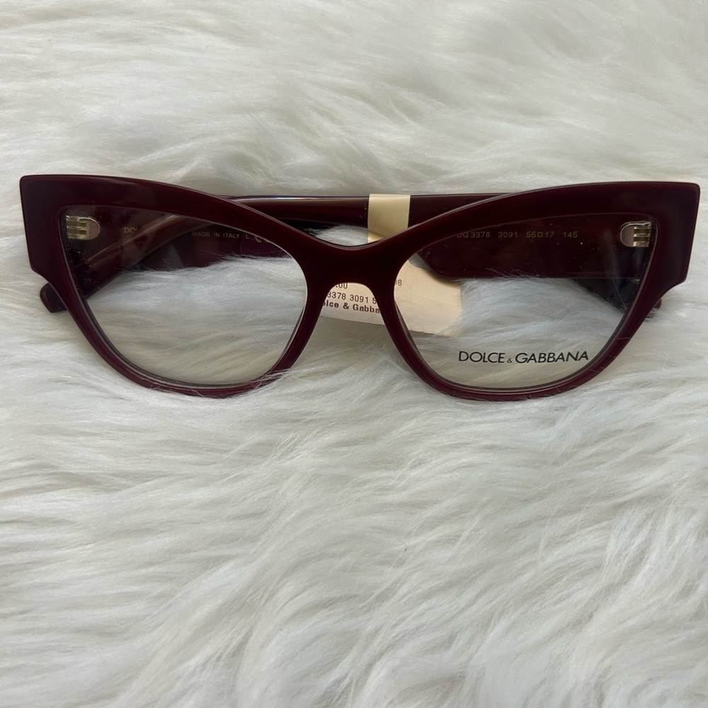 NWT Dolce & Gabbana clear lens glasses